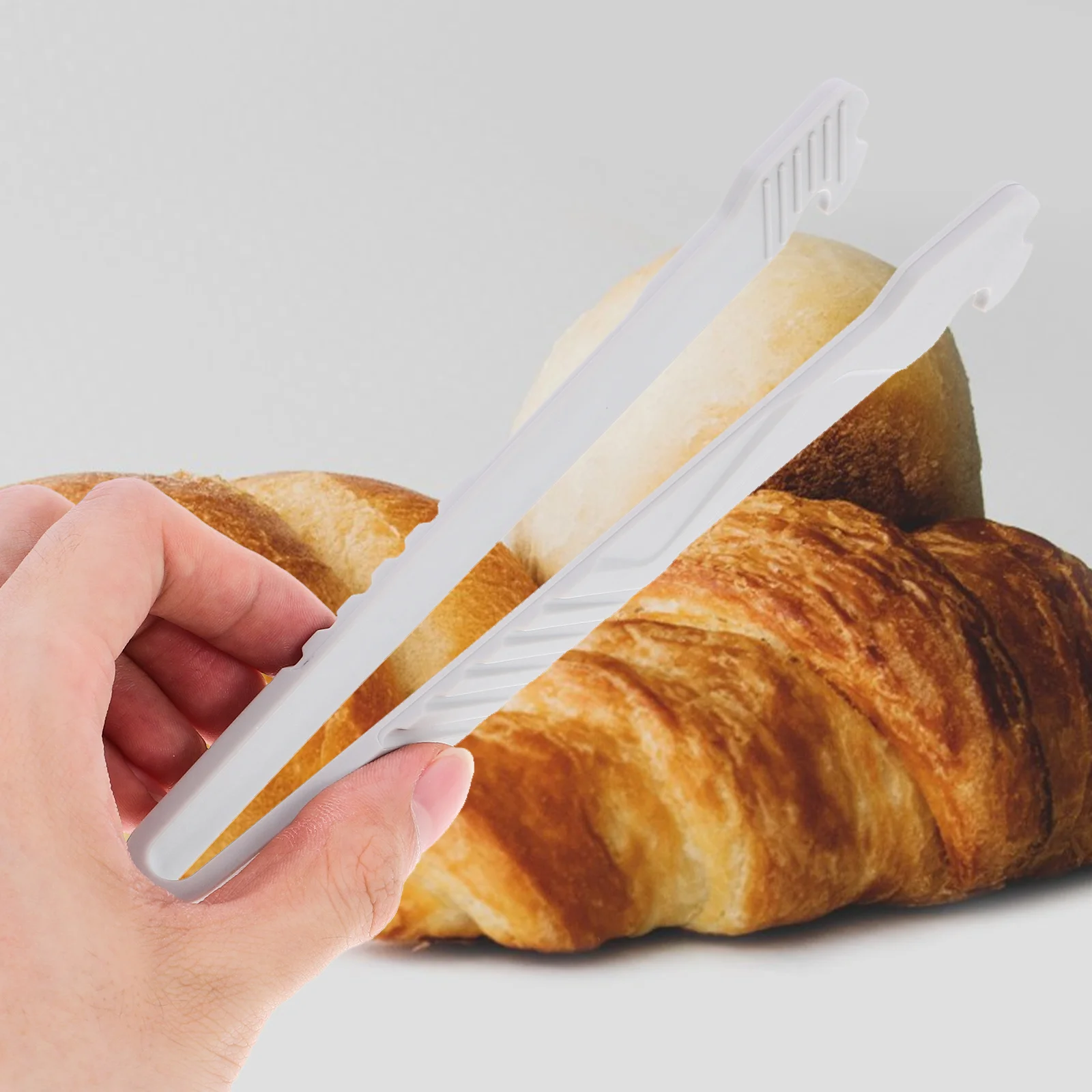 

2Pcs Bread Tong Lightweight Plastic Reusable Buffet Food Tongs Dessert Serving Clip Kitchen Tools Buffet Food Tong