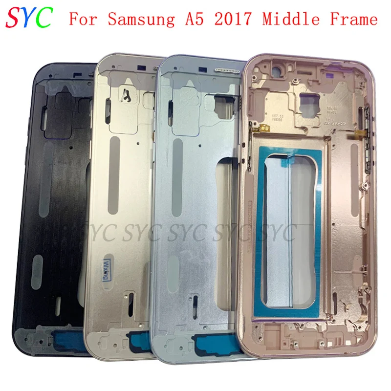 Middle Frame Center Chassis Cover Housing For Samsung A5 2017 A520 Phone Metal LCD Frame Repair Parts