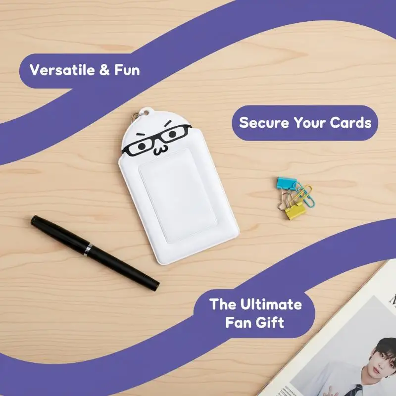 Durable Anti-Scratch Kpop Photocard Holder Cute 1Pc Idol Photo Card Sleeve Album for Fans Collection Gift