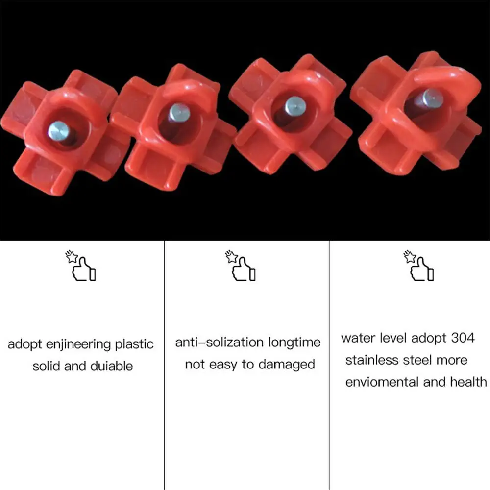 5/10/20pcs Horizontal Side Mount Automatic Poultry Chick Nipples Drinkers System for Poultry Chickens Quails Birds Farm Supplies