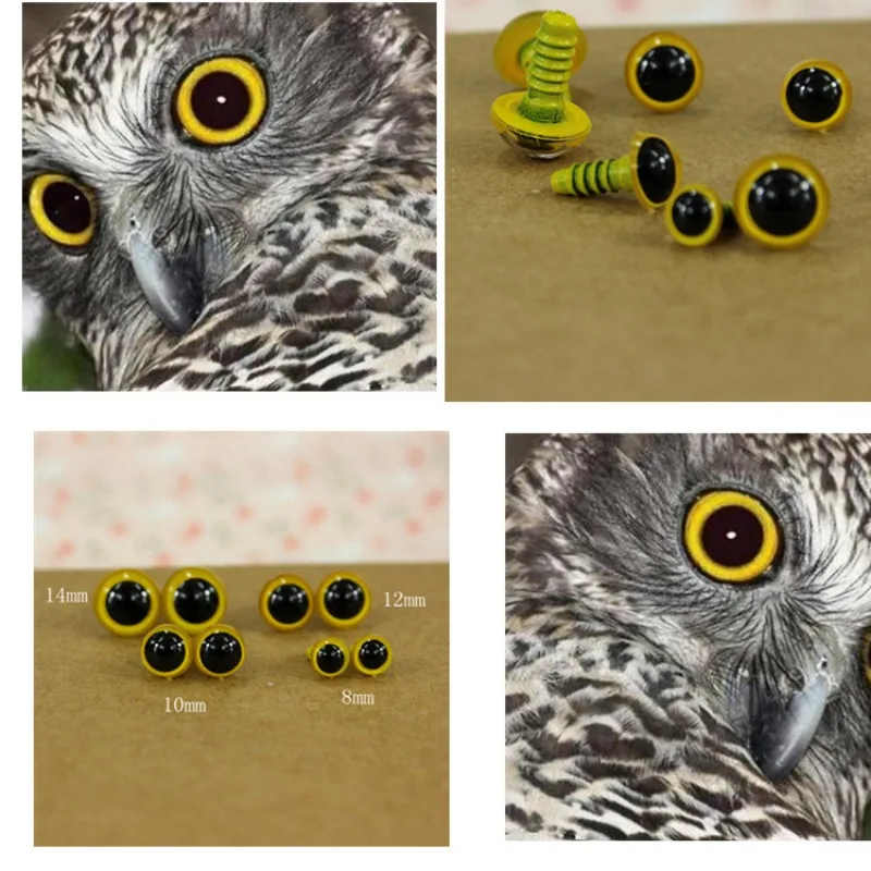 Diy Speelgoed Oog Accessoires Gesimuleerde Dierenuil Ogen Gele Kat Ogen