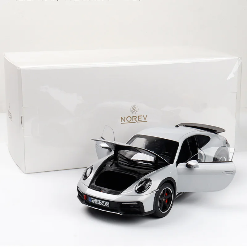 Normv escala 1:18 2023 911 dakar simulação liga modelo de carro estático dissipação brinquedo colecionável presente lembrança decoração