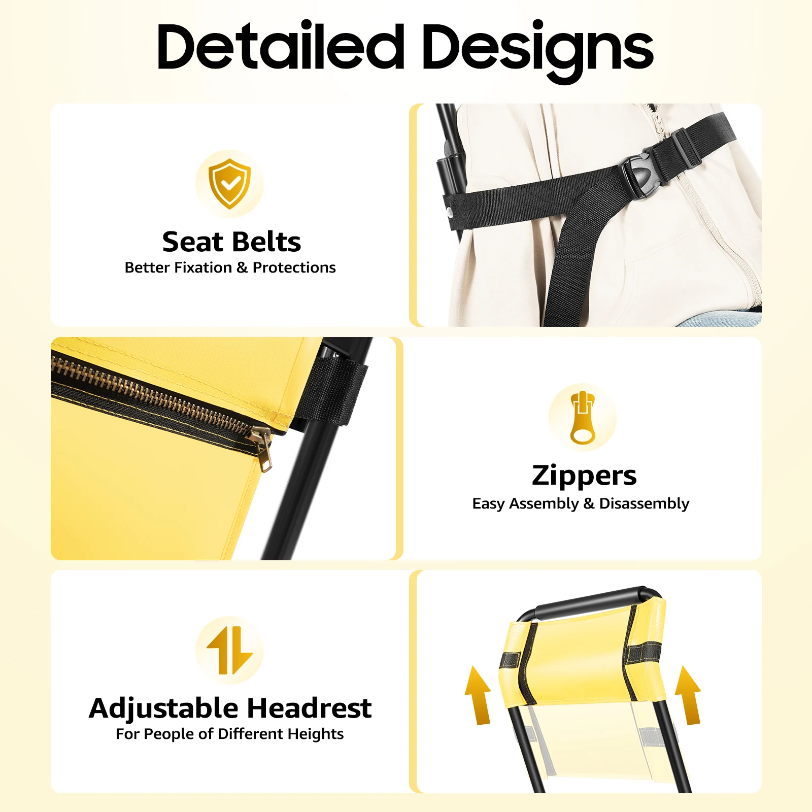 Kursi Tangga Lipat Portabel dari Bahan Aluminium Alloy untuk Transfer Harian dengan 4 Roda, Kursi Tangga Angkat Manual PVC, Tahan Beban hingga 350.53 lbs