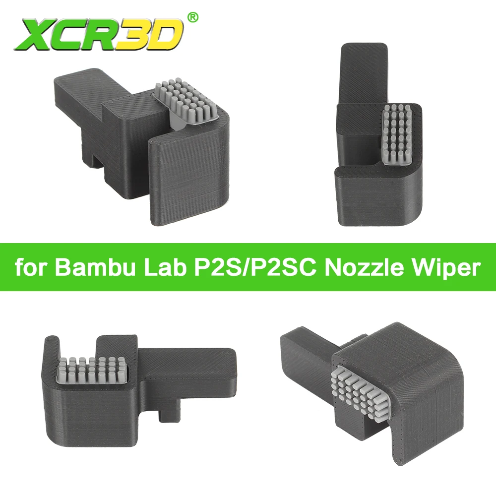

For Bambu Lab P2S Series Nozzle Brush BambuLab Wiper Silicone Brush Mounted Scrubbers Print Head Cleaner Printer Head Wiping