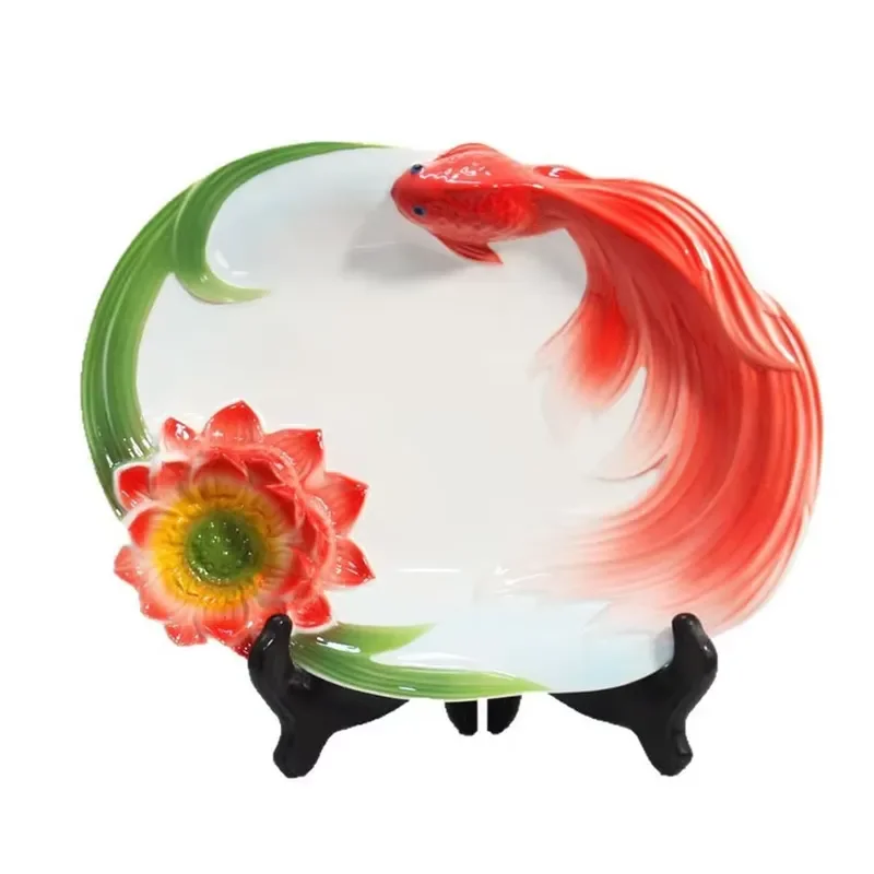 Hand Painted Cartoon Animal Ceramic Bowl Fruit Salad Dessert Plate Porcelain Dinnerware Wedding Party Tableware Dish Ceramic
