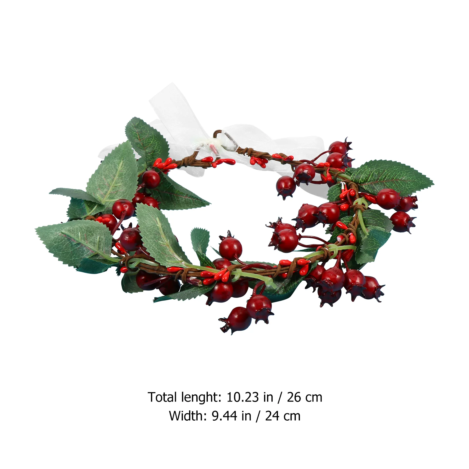 Headgear Christmas Berry Wreath Bridesmaid Hair Bands Garland Headband Textile Flower Beach Headdress