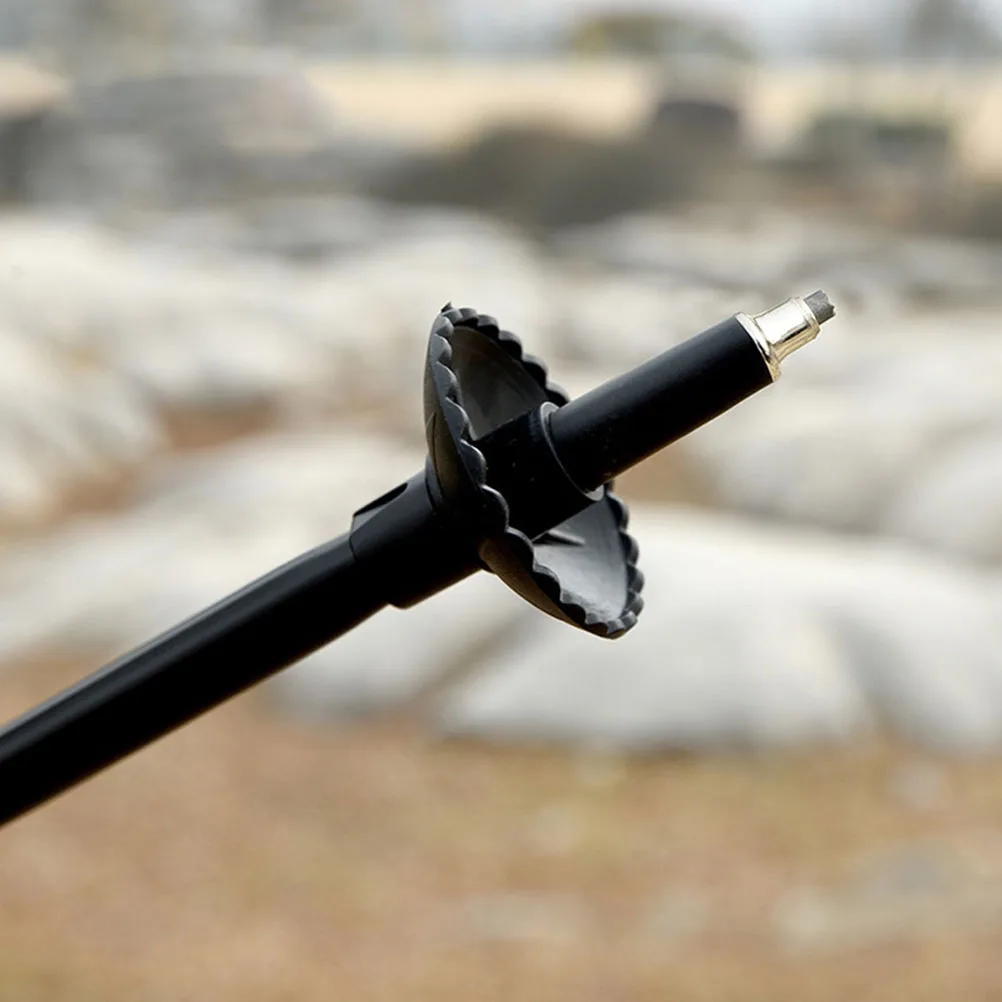 

6pcs Mud Support Snow Hiking Stick Tips Walking Sticks Accessories Trekking Pole Protectors Crutch Climbing Guard Pad