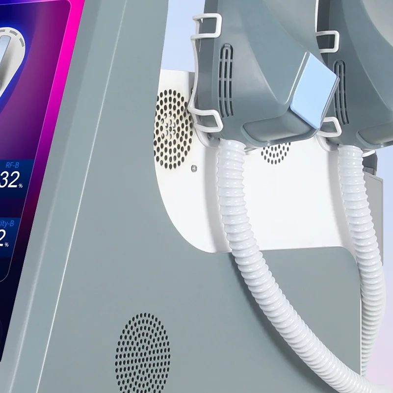 

Новое усовершенствованное устройство для коррекции фигуры EMS+RF с сертификатом CE для похудения талии, подтяжки бедер и коррекции формы ног