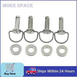 Motorcycle 4Pcs Fasteners Hard Saddlebag Mounting Pin Bolts Replacement Fits Touring Softail Road King Electra Glide FLHX FLHR