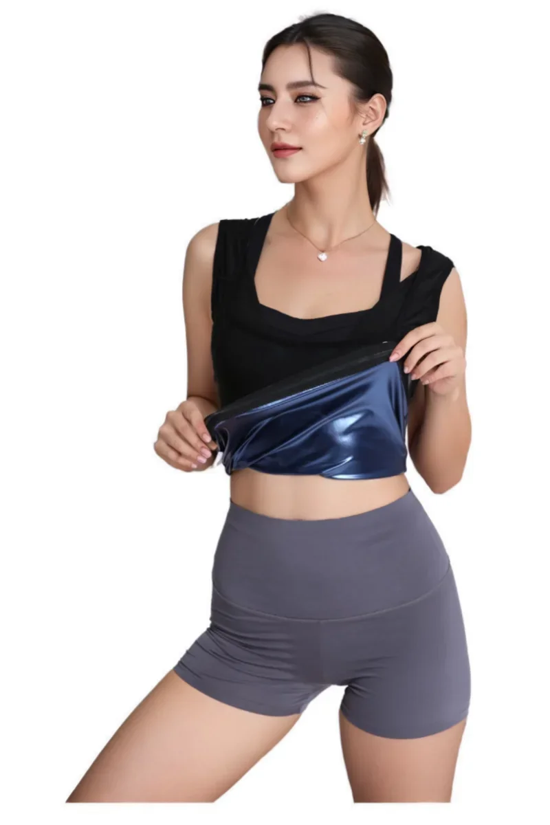 Sauna Suit for Women Body Shaper Heat Trapping Vest  Weight Loss Workout Shirt Tank Top Slimming Women Shapwear Training