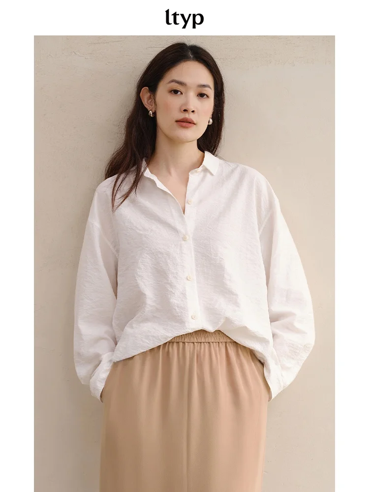 

Женская весенняя повседневная рубашка на пуговицах из шелка, серия Lp Original Travel Bla Label, высококачественная, модная, с эффектом «воздуха», без рукавов