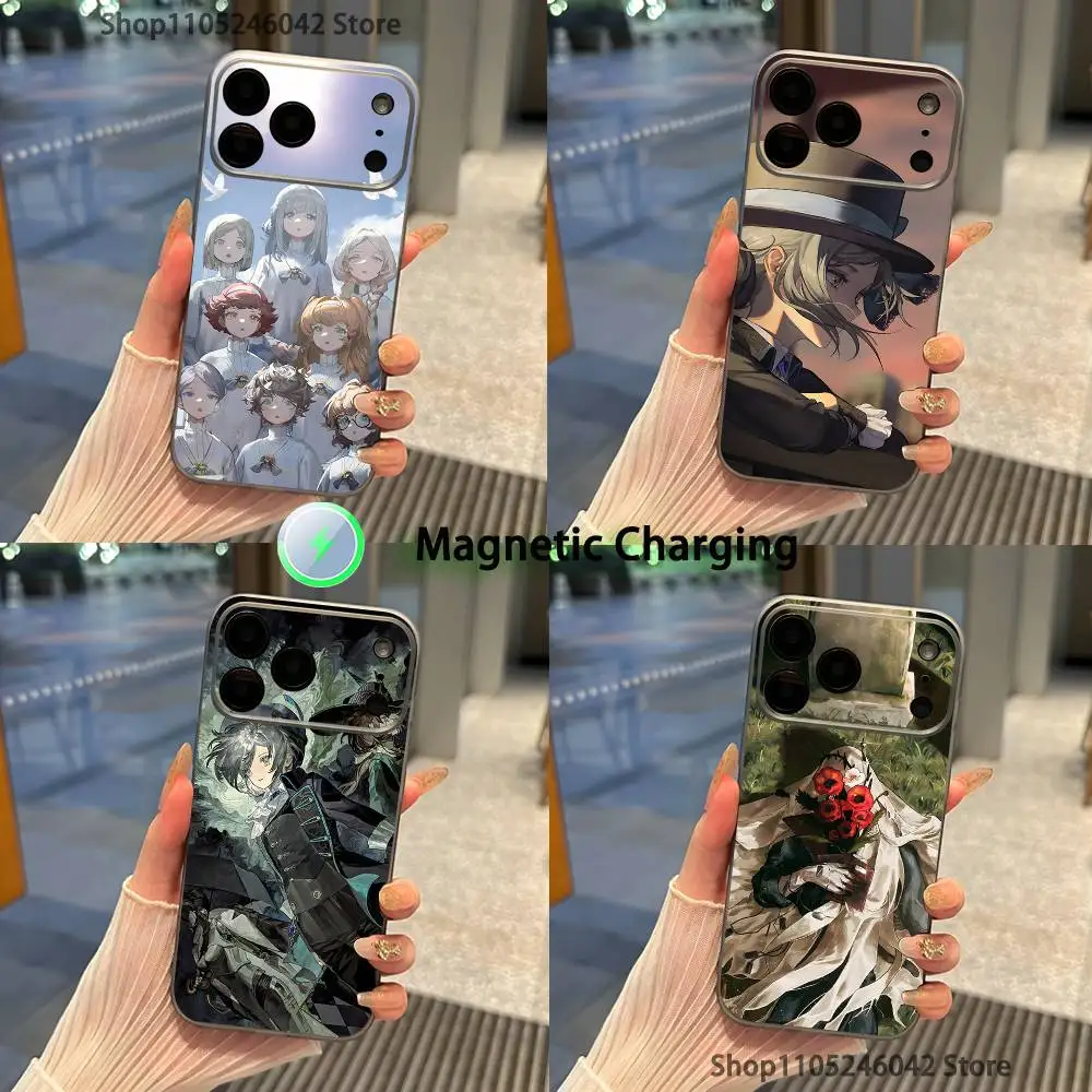 R-Reverse 1999 Game For iPhone 17,16,15,14,13,12,11,Pro,Max,Plus Transparent gray Phone Case Magnetic Wireless Charging