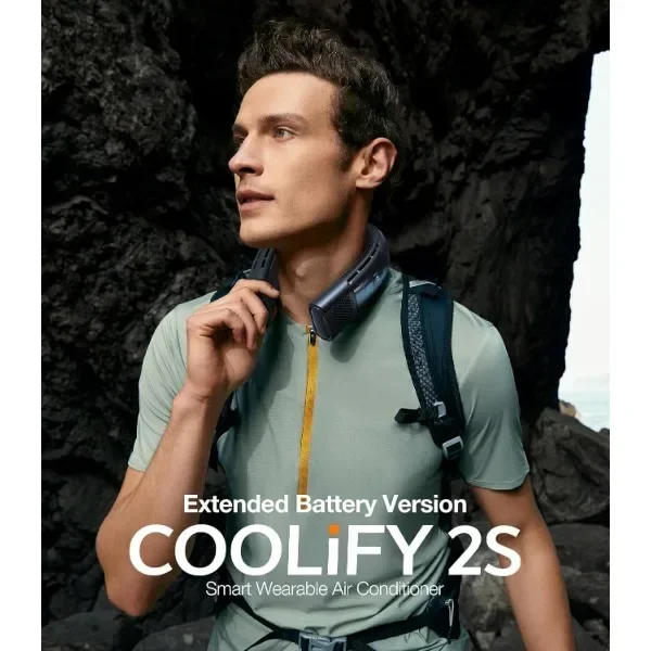 TORRAS 【COOLiFY 2S ・Extended Battery Version】 Neck Air Conditioner, Portable Personal Cooler Neck Fan