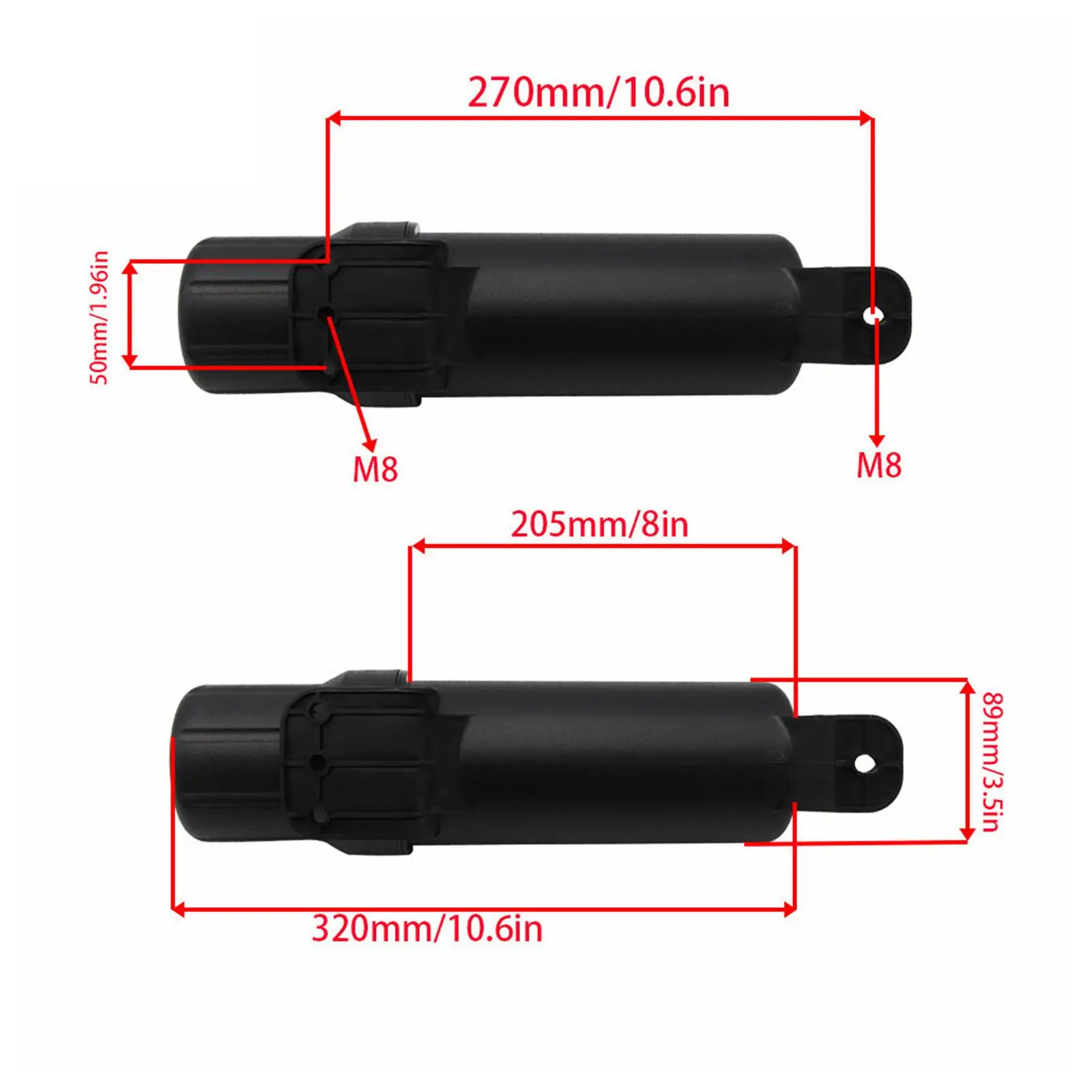 Durable Canister Holder Put Box Storage Case Large Capacity Organizer Motorcycle