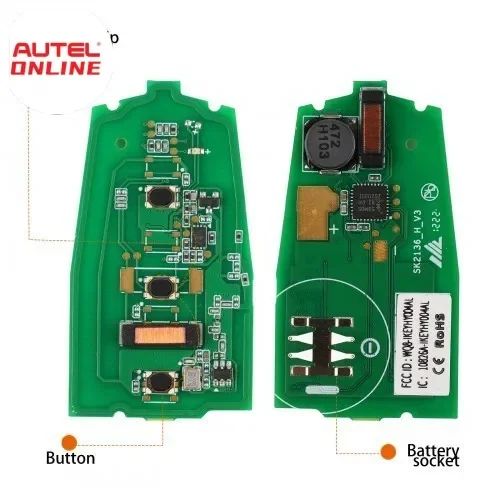 Autel IKEYHY003AL Chave inteligente universal com 3 botões para Hyundai