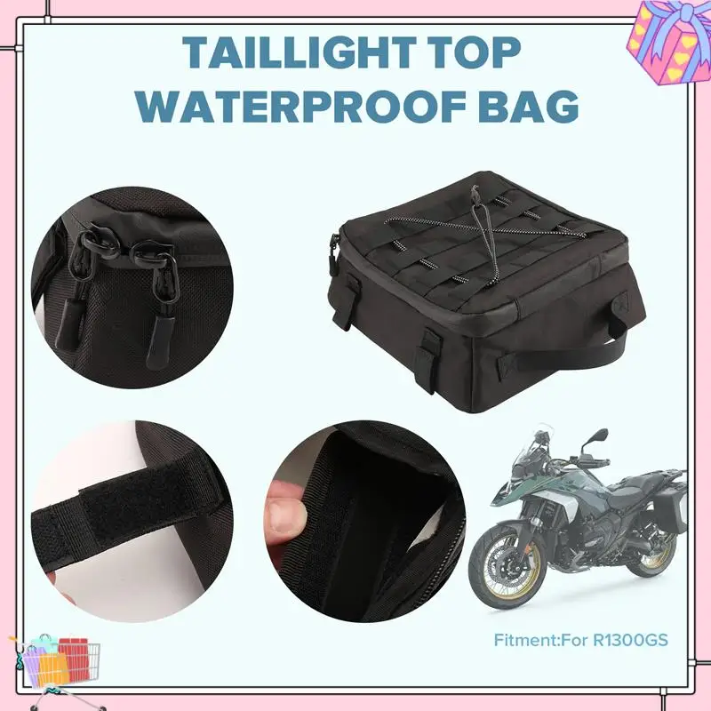 

A77T-Motorcycle Accessories Luggage Rack Under Bag For BMW R1300GS R1300 GS R 1300 GS 2023 2024 Tail Light Top Waterproof Bag