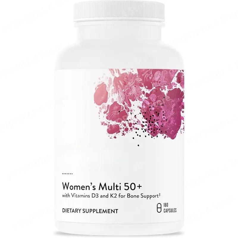 

Women's Multi 50+ Comprehensive Daily Multivitamin with Vitamins A, B6, B12, C, D Support Heart Brain Bone Health- 180 Capsules