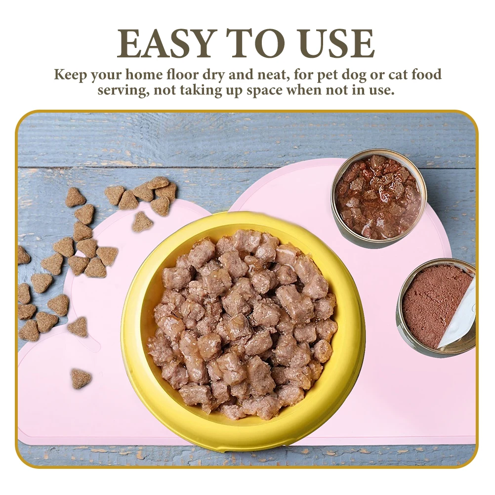 

4pcs Dog Feeding Mats Anti Leak Bowl Cushion Thick Thick Puppy Feeding Mat Mat Pet Cat Bowl Cushion Food Supplies
