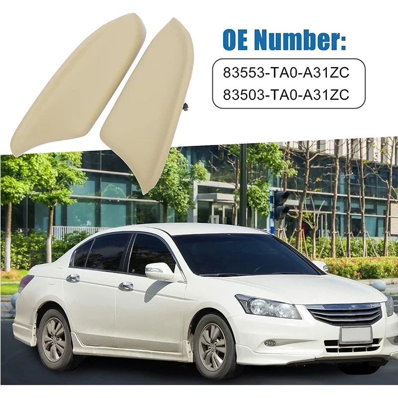 

83553-TA0-A31ZC 83503-TA0-A31ZC PU Leather Car Front Door Armrest Panel Cover Trim Fit for Honda Accord 2008 2009 2010 2011 2012