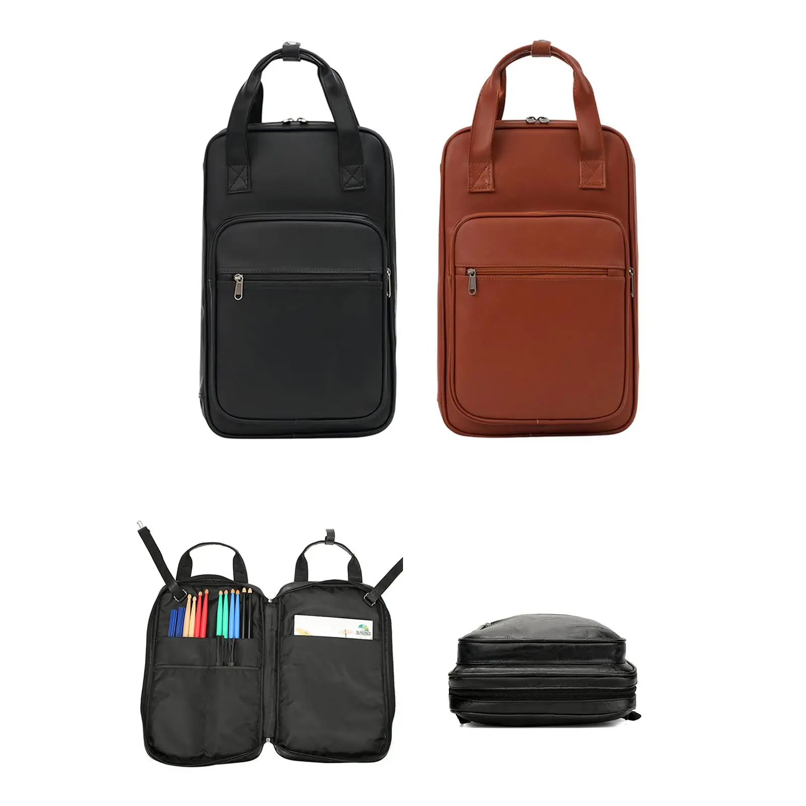 

Drumstick Backpack Shoulder Strap Lightweight Drum Accessories Shoulder Bag Mallet Holder for Show Stage Concert Practice Travel