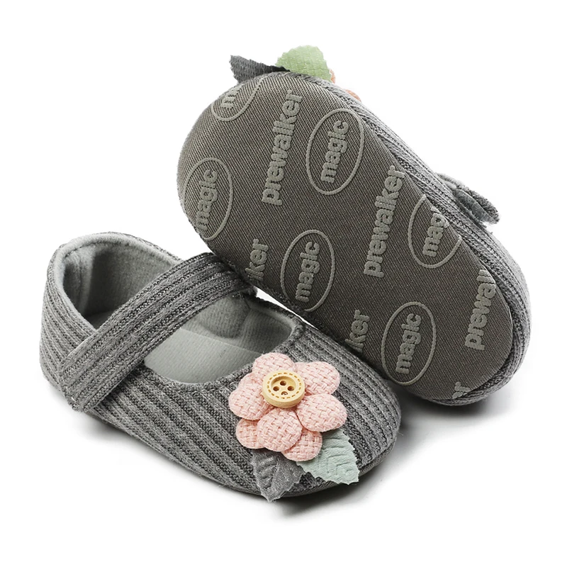 Baby Girls Breathable Flower Design Shoes Cute Anti-Slip Casual Sneakers Toddler Girls Soft Soled Walking Shoes