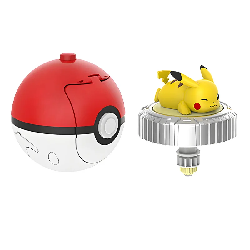 Pokemon Draaiende Bal Speelgoed Actiefiguur Originele Pikachu Charmander Squirtle Mew Eevee Box Gyro Spin Battle Game Poke Kind