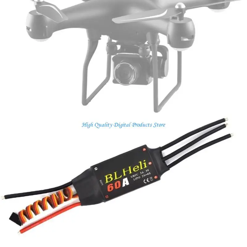 

U2JE 20/30/40/50/60/80A Brushless Electric Speed Controller For BLHeliSeries for Remote Control Car Underwater Propeller