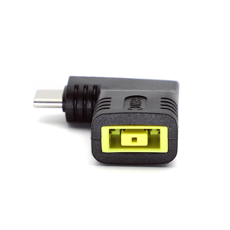 65W USB Type C PD Fast Charging Adapter for Lenovo Laptop Charger Dc Square Plug to Type C PD Connector Converter for MacBook
