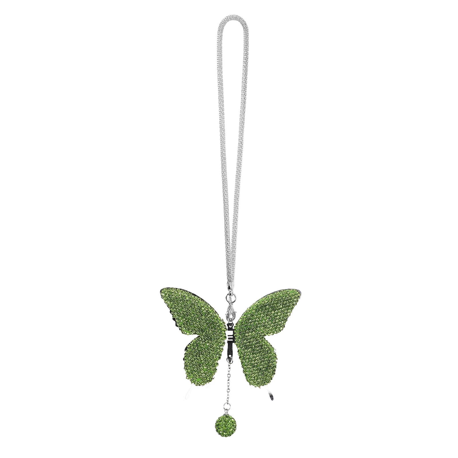 

Car Accessories Butterfly Ornament for Women Interior Rearview Mirror Pendant Decoration Hanging Drilling