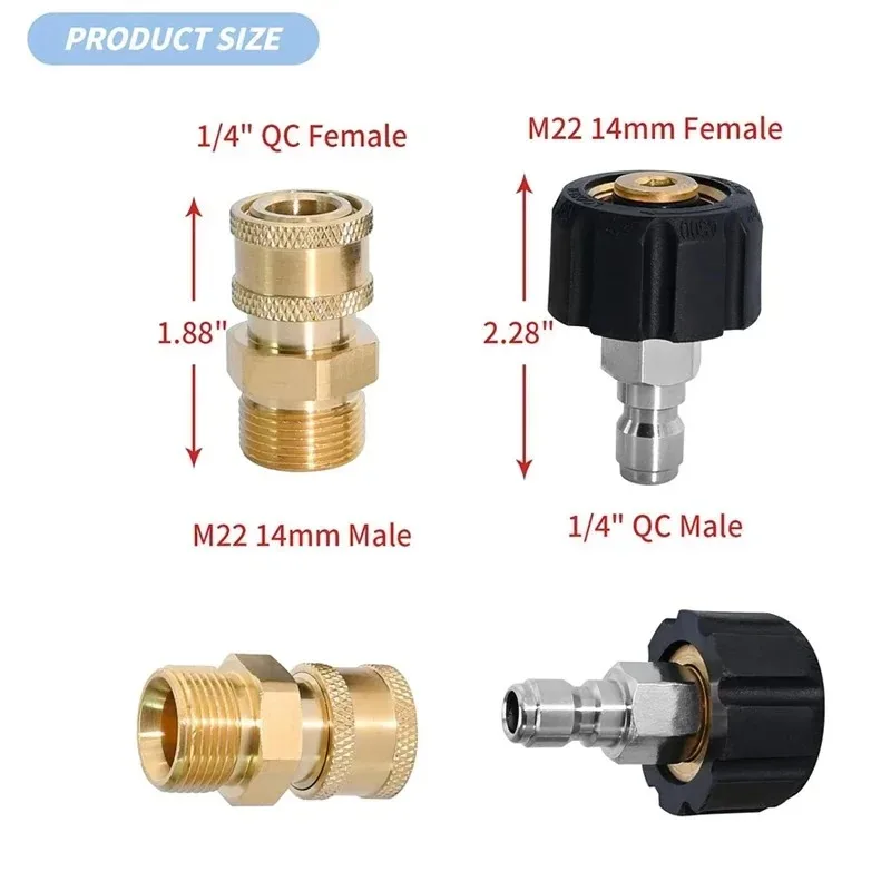 M22-14mm 15mm to 1/4