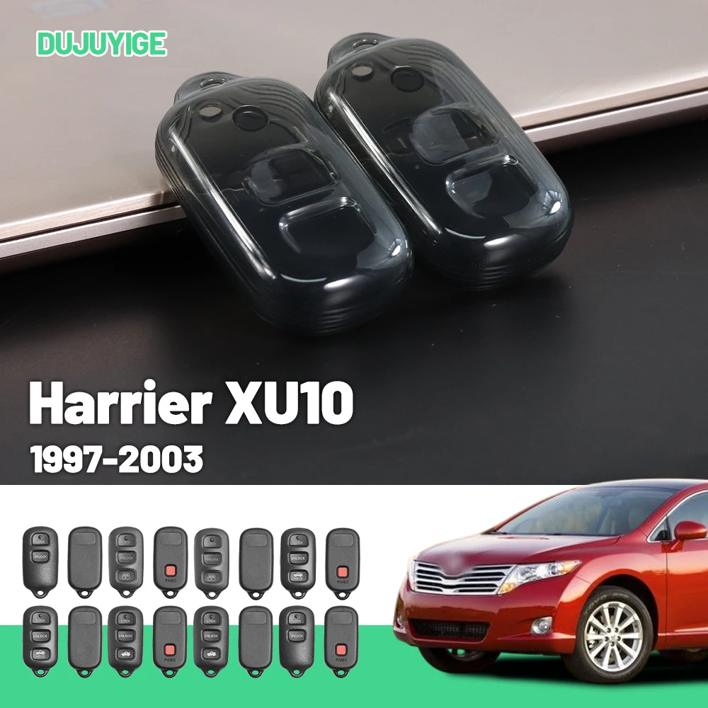 

Clear TPU Car Key Case For Toyota Harrier XU10 1997-2003 Key Fob Cover Protector Shell Auto Accessories 1998 1999 2000 2001 2002