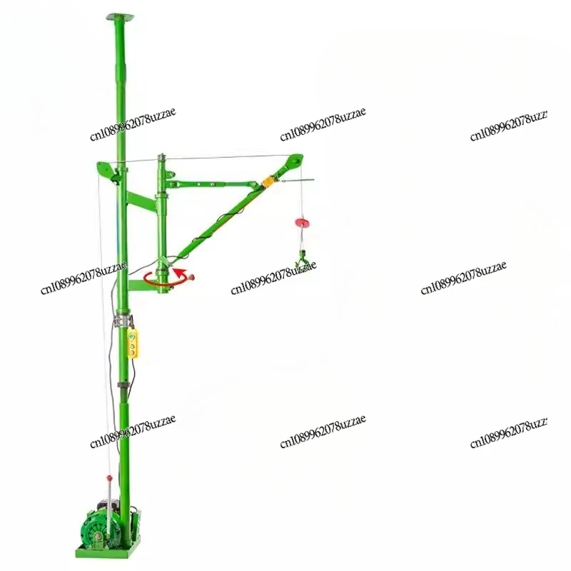 Small Crane 20v Household Crane Building Decoration Hoist Donghong Single Column Folding 2-arm Indoor Crane