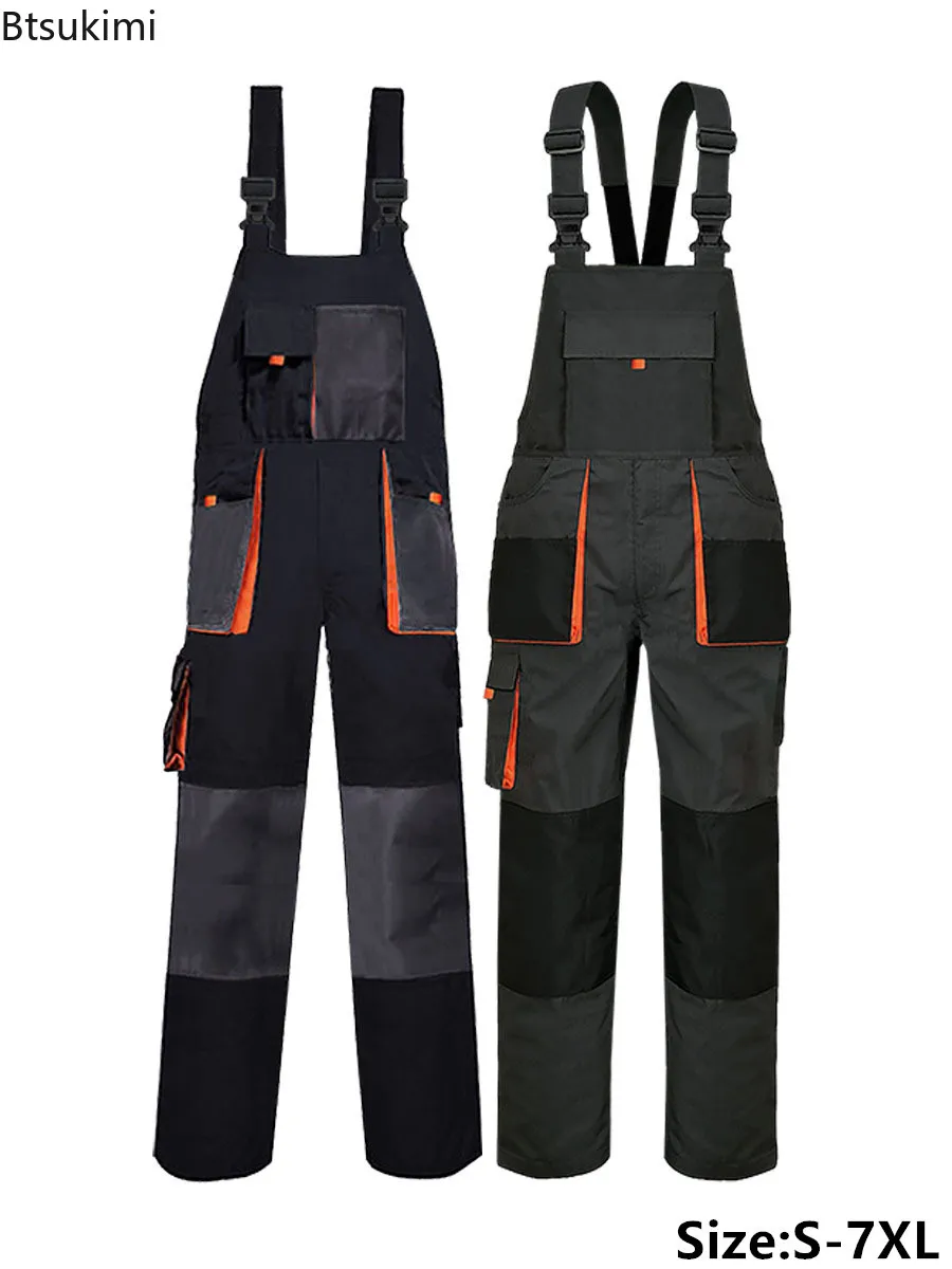 2026 New Multi Pocket Workwear Men's Wear-resistant Daily Maintenance Repair Protection Jumpsuit Loose Casual One-Piece Overalls
