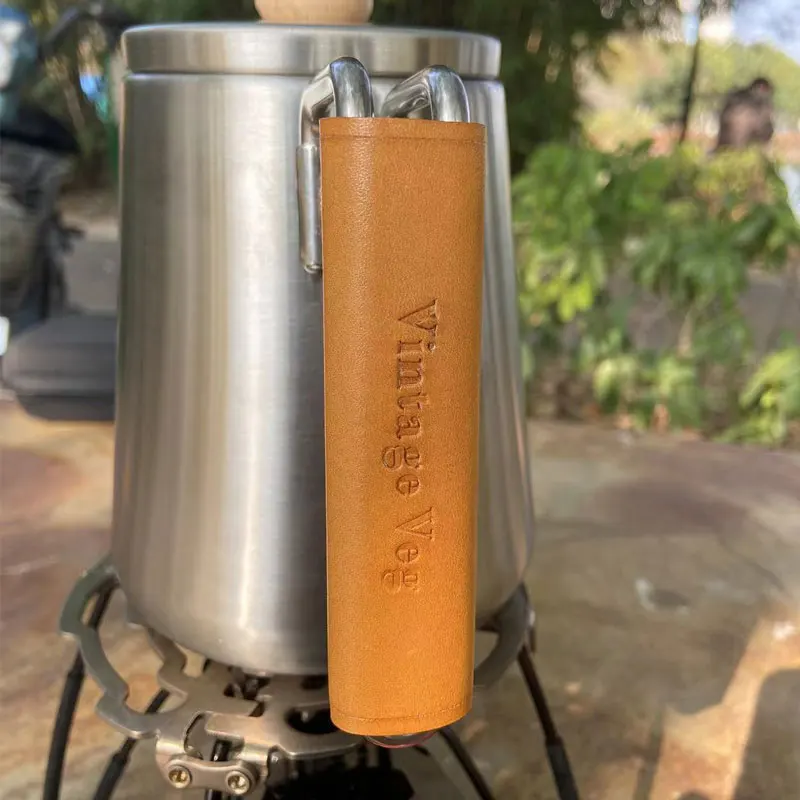 

Чехол для ручки чайника Snowpeak CS-115 Master Kettle, термостойкий, противоскользящий, из воловьей кожи, для кемпинга, туризма, пикника
