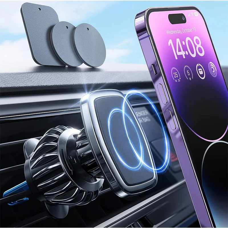 Magnetic Phone Holder for Car Mount Super Powerful Magnets Car Phone Holder Mount Hands Free Vent Cell Phone Holder Mount