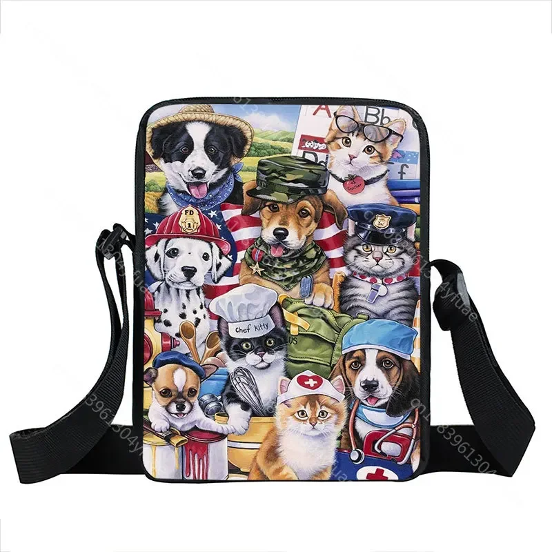 Dog Labrador Rottweiler Border Collies Shoulder Bag Women leisure Messenger Bags Ladies Cross Bag Travel Girl Satchel Bookbag