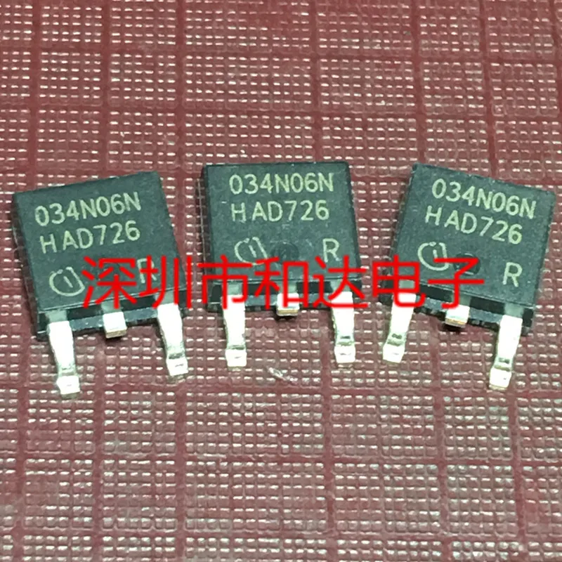 10Pcs Orginal Nieuwe 034N06N IPD034N06N3G Om-252 60V 100A