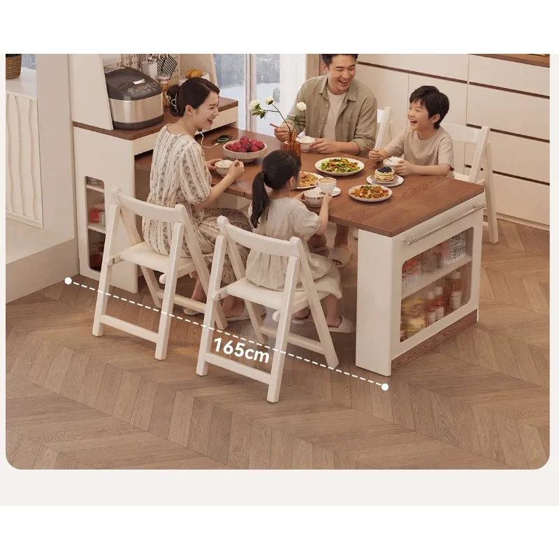 

Solid wood dining side cabinet, dining table integrated, wall glove cabinet, wine cabinet