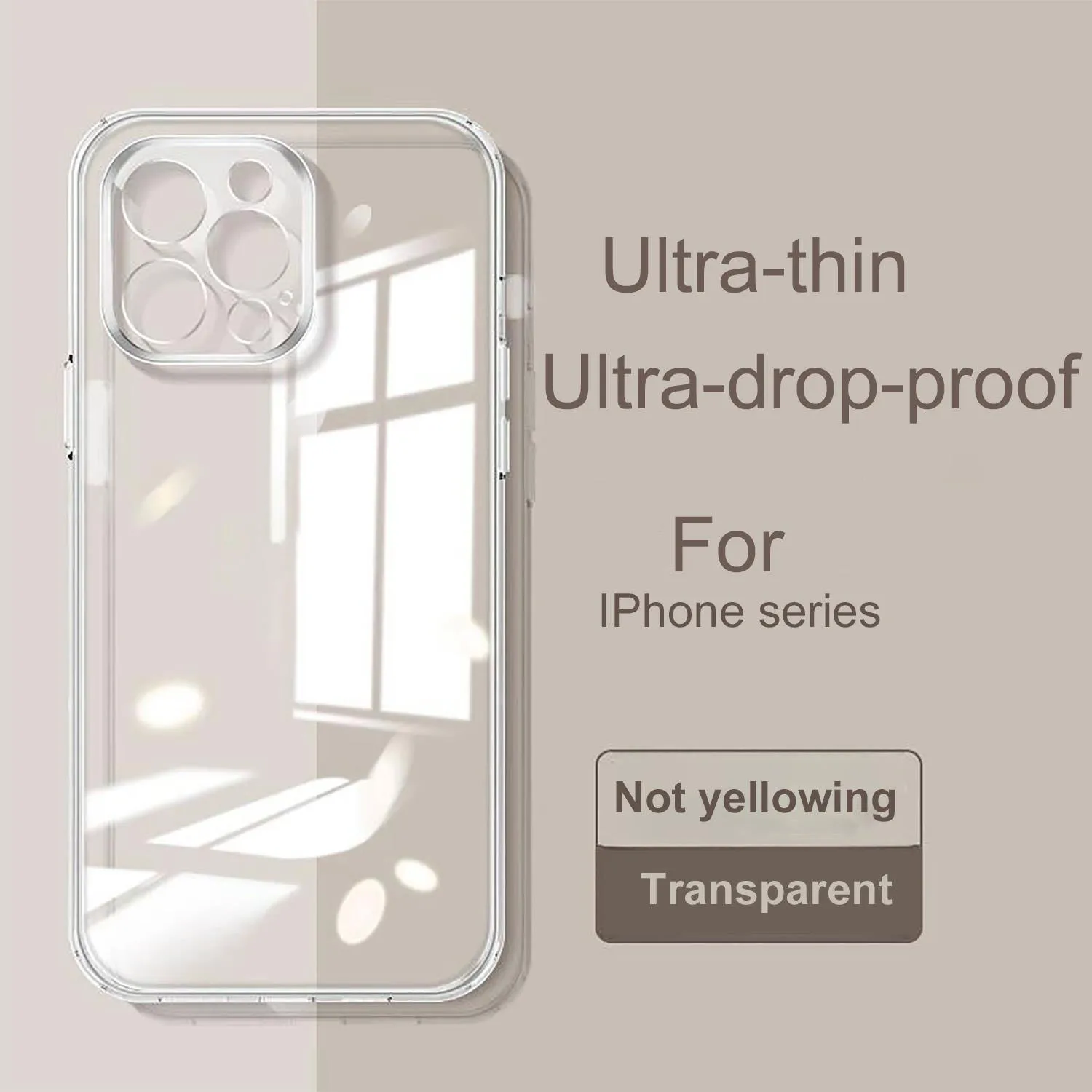 Lens Full Protection Clear Silicone Case for iPhone 16 15 14 13 12 Mini 11 Pro X XS Max 8 7 6 s Plus 5 s SE 2024 2022 2020 2016