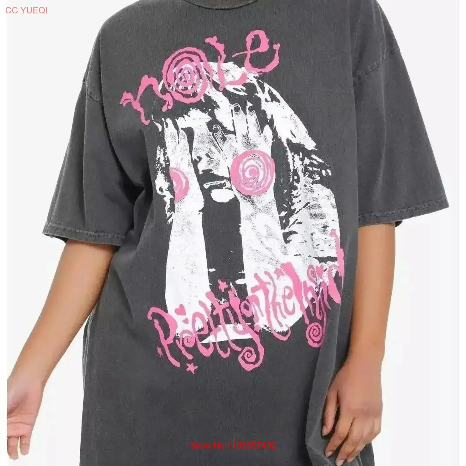 Hole Pretty On The Inside Girls Band Cotton Black T shirt Reprint S 5XL vintage Washed Unisex Casual Top For Everyday Wear