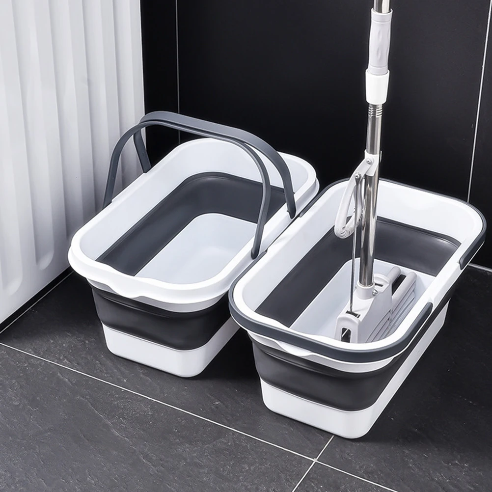 

1pcs Premium Plastic Foldable Mop Sturdy Handle Durable Portable Cleaning Bucket Home Garage Camping Fishing Hiking Picnics Easy