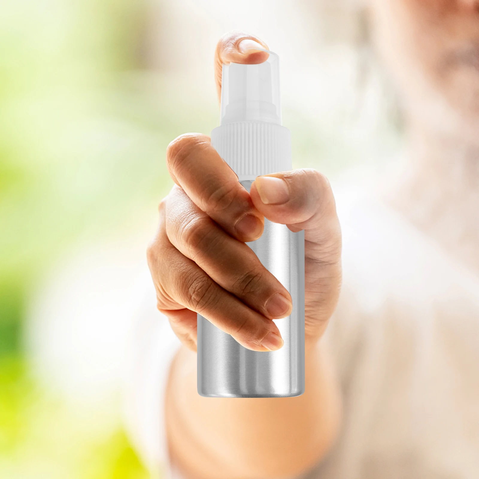 5 stuks compacte aluminium spuitfles 50 ml hervulbare reistoiletartikelen parfum lege mist spuitcontainer draagbaar