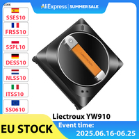 Liectroux YW910 Window Cleaning Robot Double Water Spray 3000Pa Vacuum Suction Laser Sensor App & Remote Control Memory Function