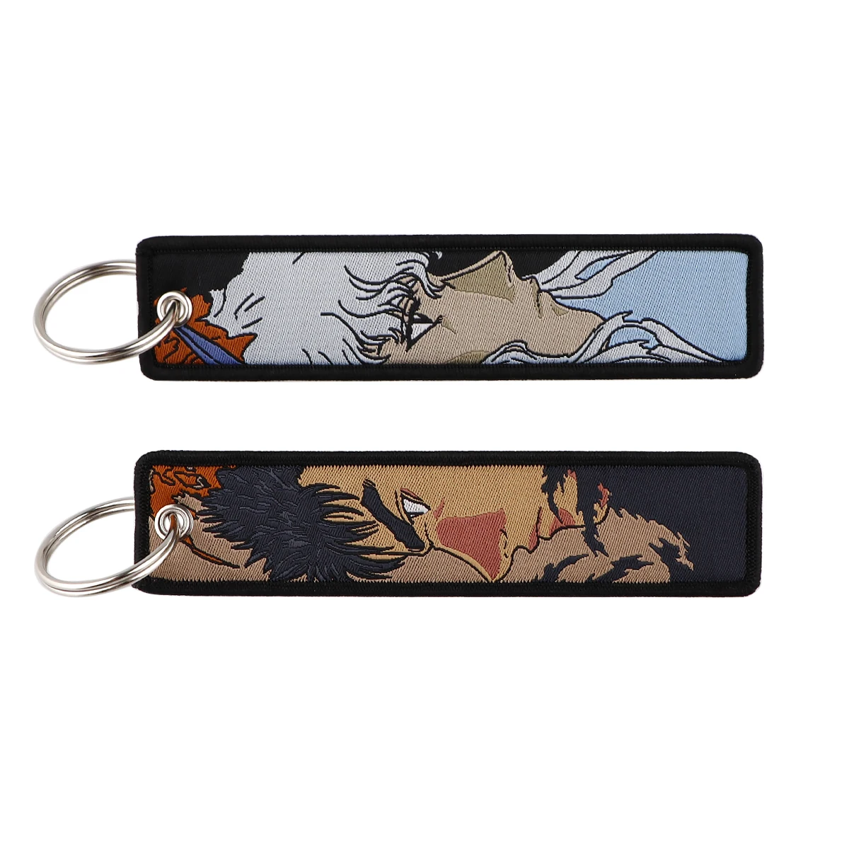 Jet Tag Anime Key Tag Cool Embroidery Keychains Motorcycles Keychains Adorn Key Ring Accessories Gifts 1pc