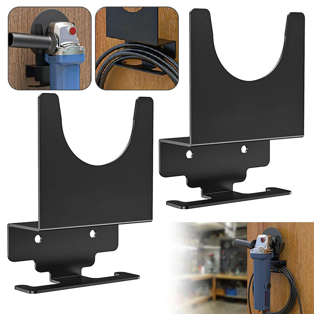 

2Pcs Angle Grinder Holder Polisher Holder Storage Rack Wall Mounted Bracket for Homes Shops Workbenches Hand Sander Tool Esmeril