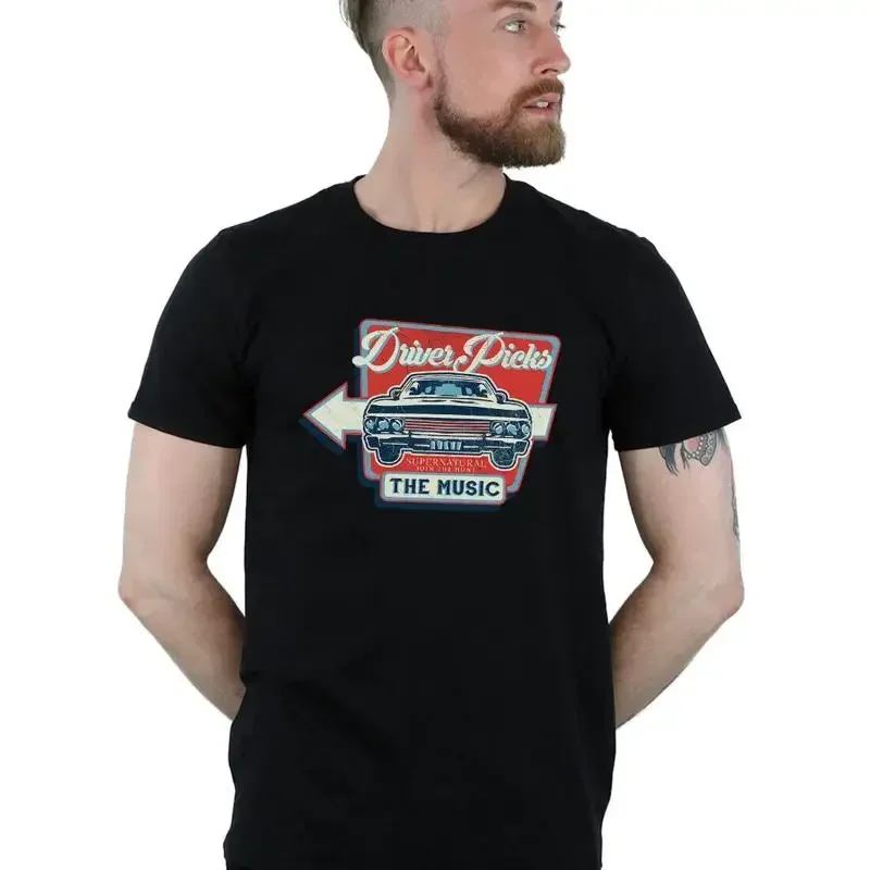Supernatural Men's Driver Picks The Music T-Shirt