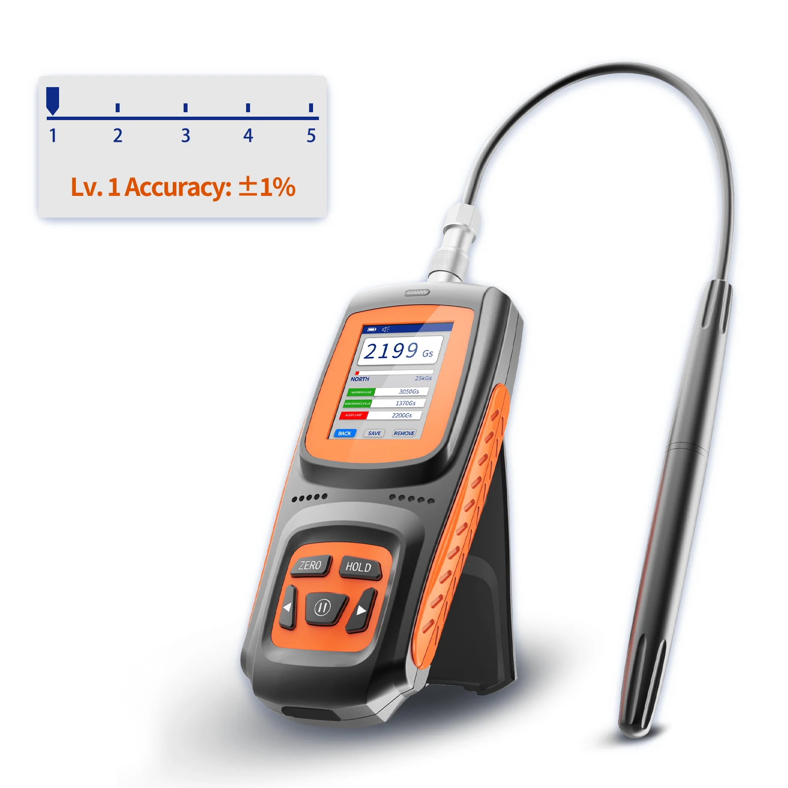 Aikesi Customizable Electromagnetic Field Meter Detector EMF Gauss Tesla Meter With OEM Support