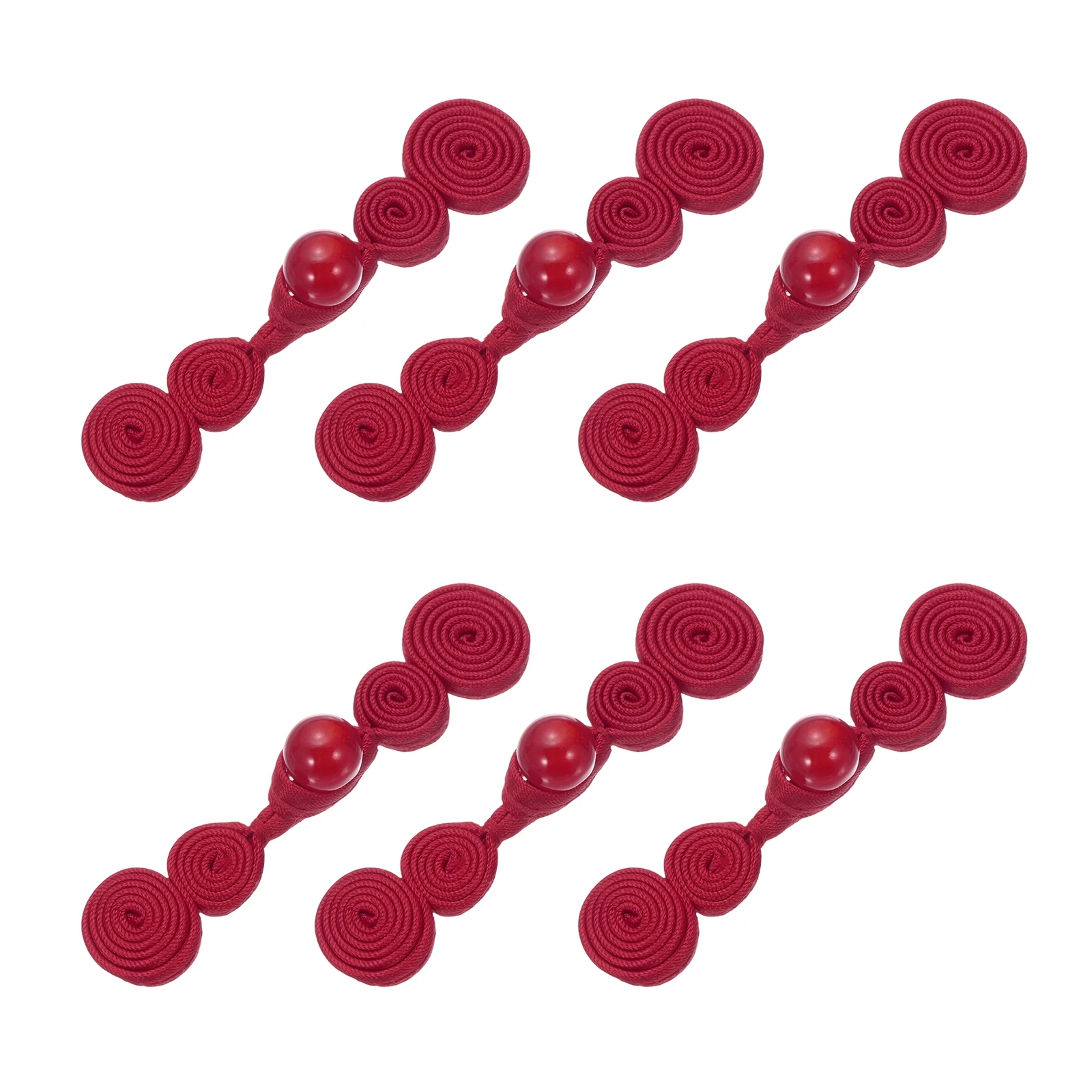 uxcell Chinese Knots Frog Buttons Closure Handmade Gourd Shape Sewing Buttons Gourd Buckle with Jade for Cheongsam Dresses