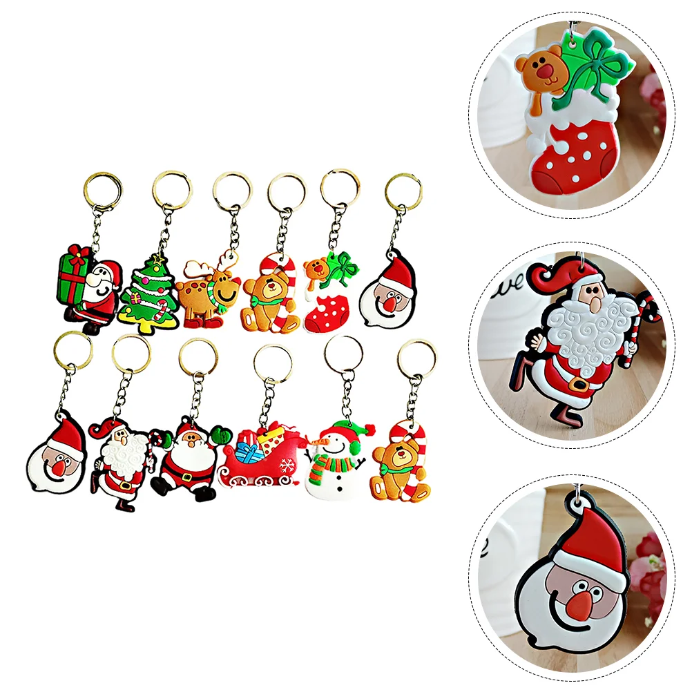 30 Pcs Paper Candy Bags Christmas Keychain Halloween Party Supplies Pendants Biscuit Cartoon Child