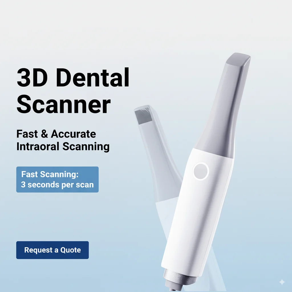 Dental 3D Intraoral Scanner Class II Up610 Stainless Steel Hard Type Electric Powered 1 Year Warranty